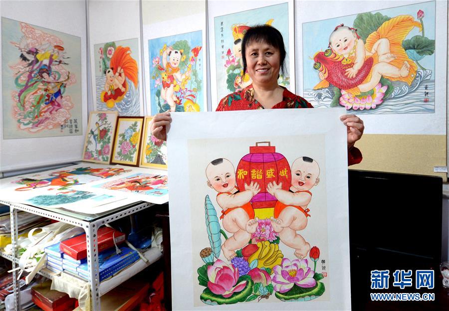 （文化）（3）手繪年畫傳承人黃穎的堅(jiān)持和創(chuàng)新